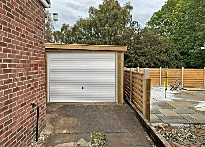 New Garage Door Horizontal Design and New Timber Surround